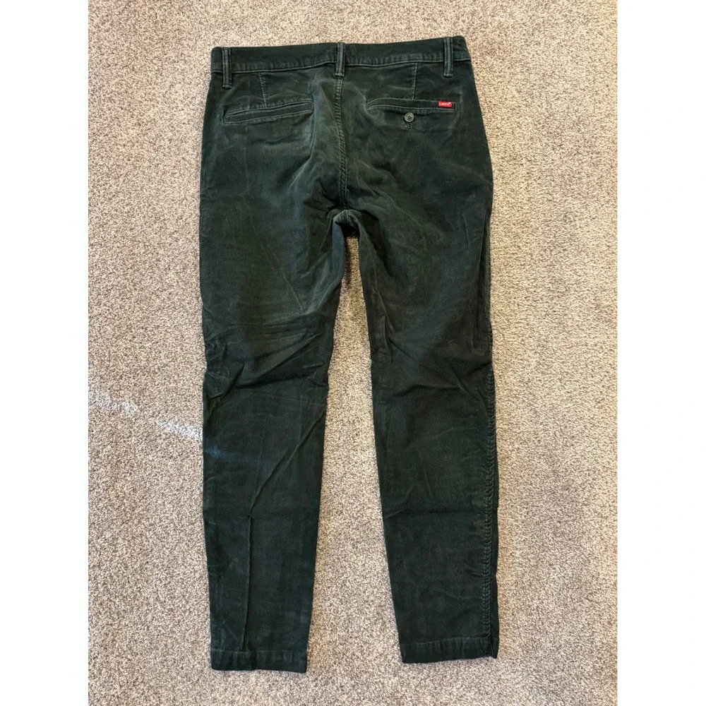 Levi's Chino Mens 33x32 Green XX Chino Standard Taper Corduroy Pants Stretch